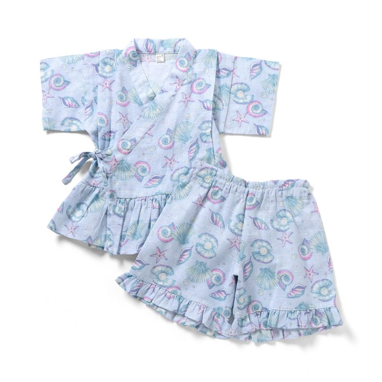 🆕【⭐訂購⭐】🌀 🇯🇵 日本直送 優雅荷葉邊 女童 #甚平 套裝［6款選］ 🌀 [ELCA-0218][260424]