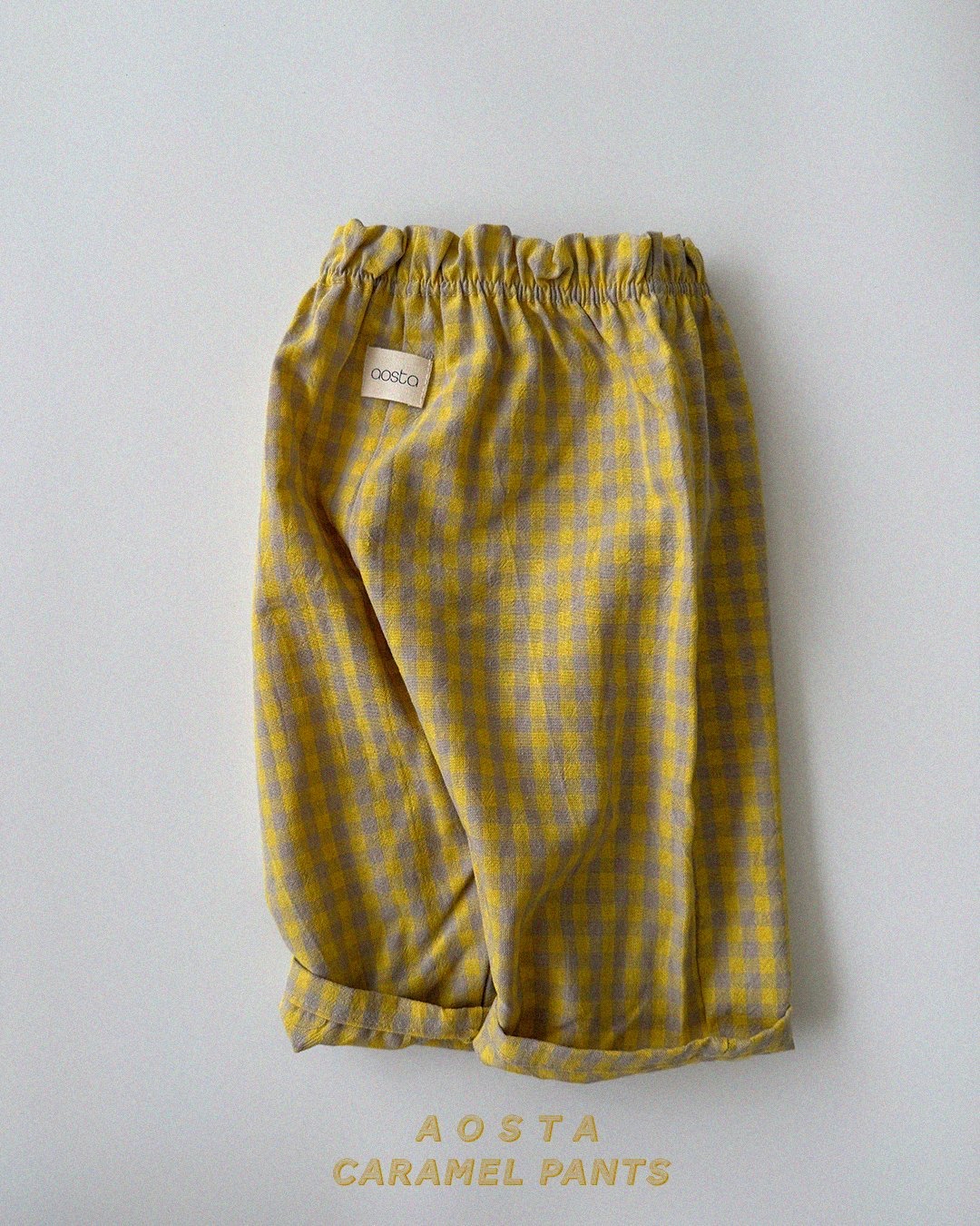Aosta | [Caramel  Check Pants]  