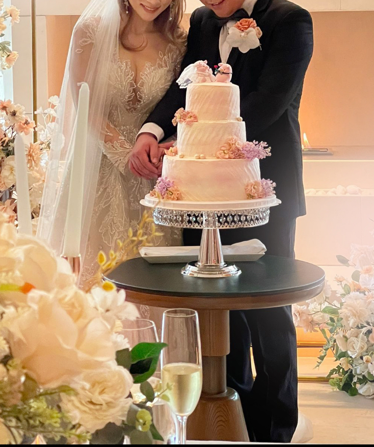 三層鮮花蛋糕（結婚蛋糕款式）