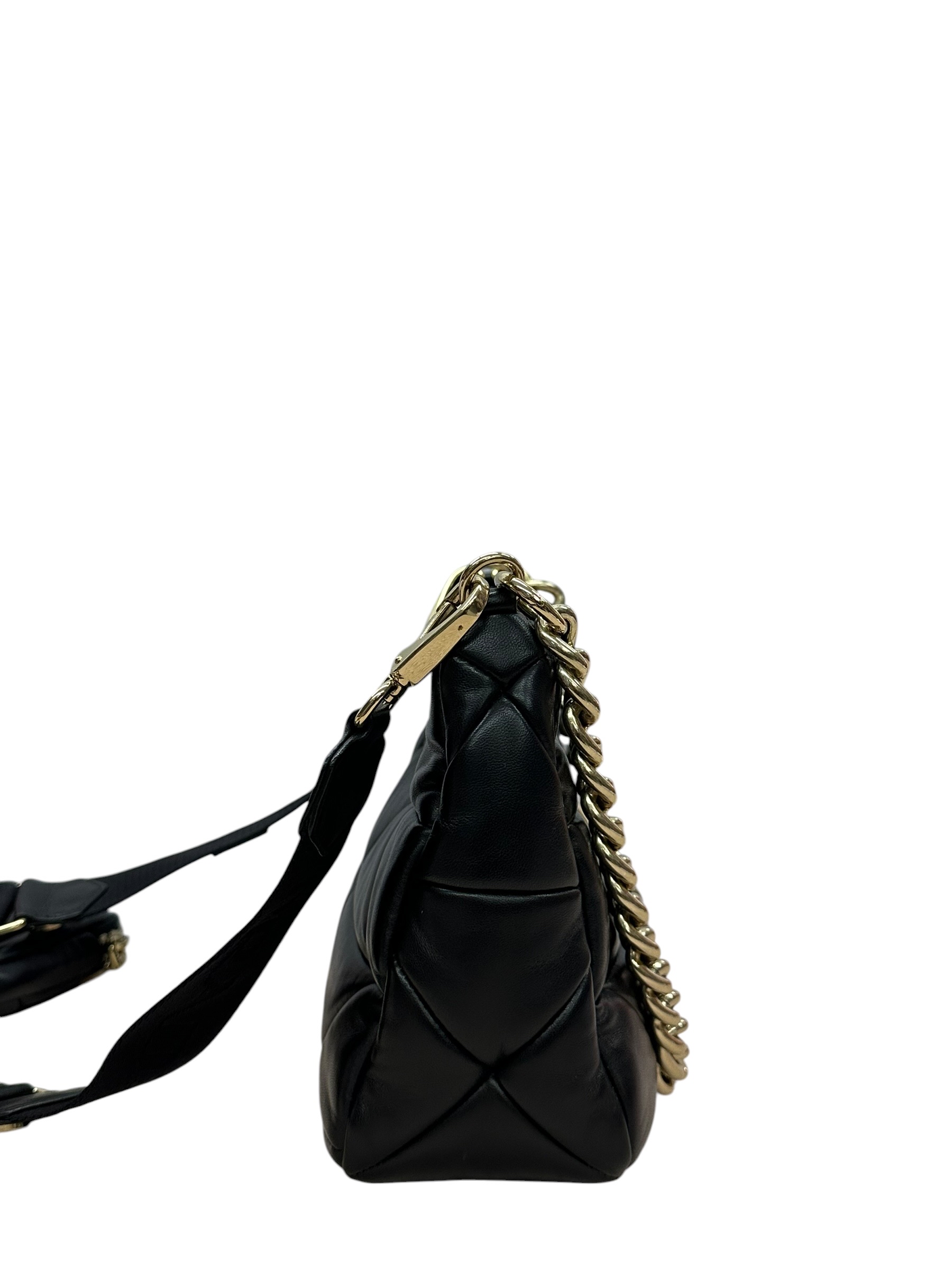 Pre-owned PRADA SYSTEM NAPPA LEATHER PATCHWORK SHOULDER BAG / Product Code:081504