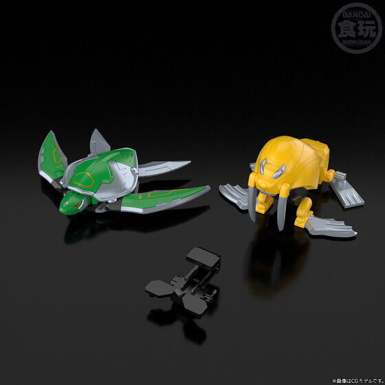 (預訂訂金 $100) (總價 $252) (魂限) Bandai SMP [Shokugan Modeling Project] 百獸合體 百獸戰隊 百獸武裝系列 EXTRA 牙吠海龜 ＆ 牙吠海象 食玩 (行版)