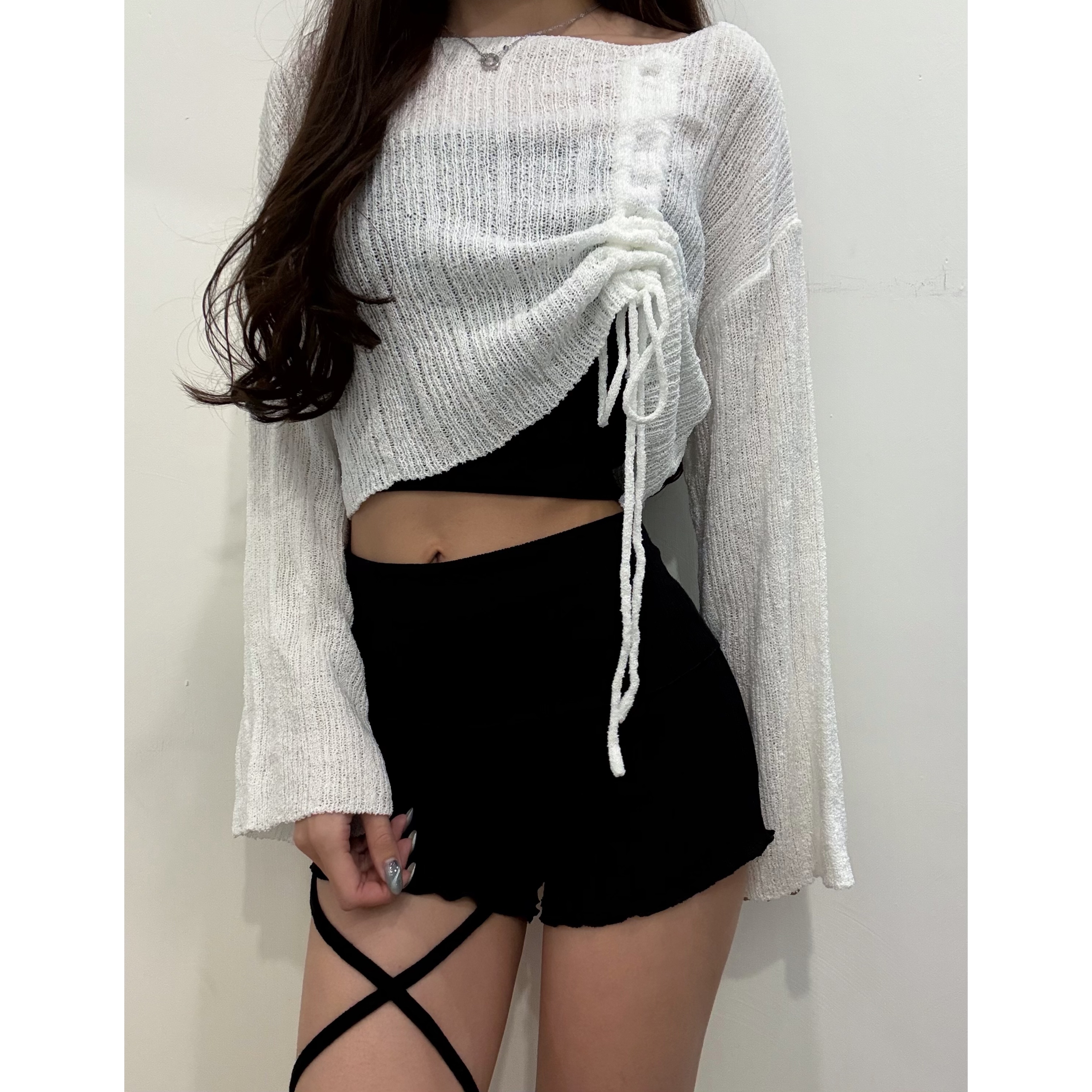 新品價5月22截💙2605S《PINSTRIPE TIE-WAIST SHORTS》