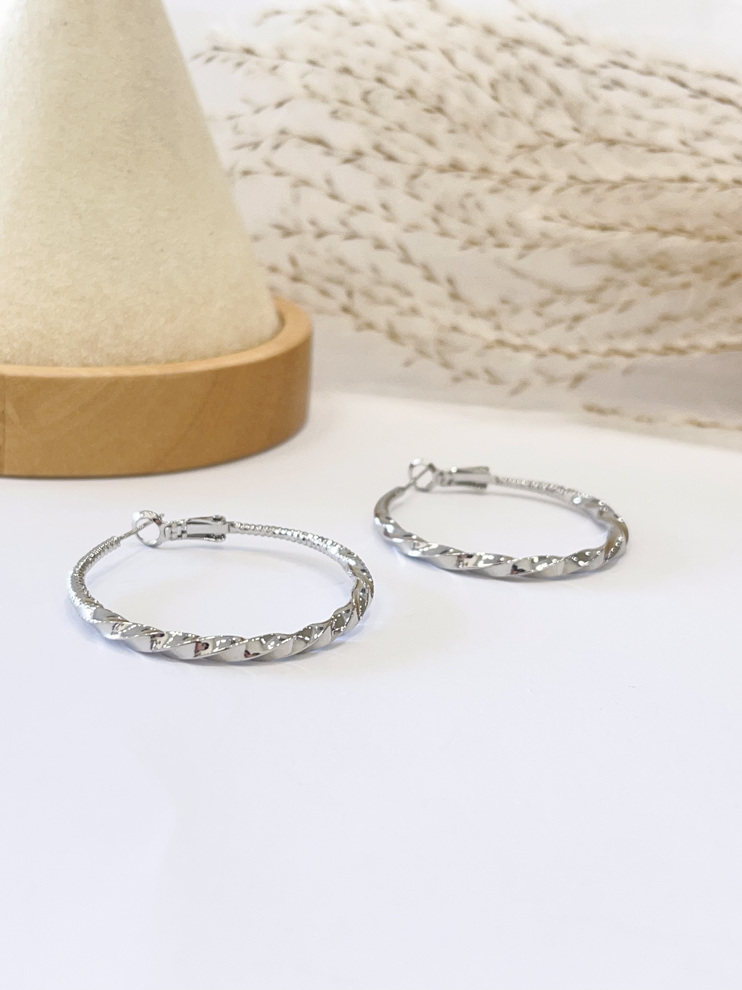 高级感切割纹路耳环