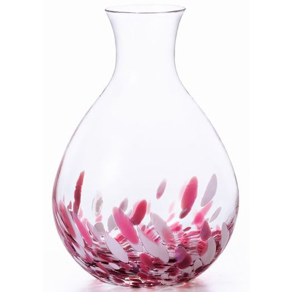 日本製 - ADERIA GLASS - 日本津輕びいどろ - 櫻吹雪清酒杯套裝（一壺兩杯）