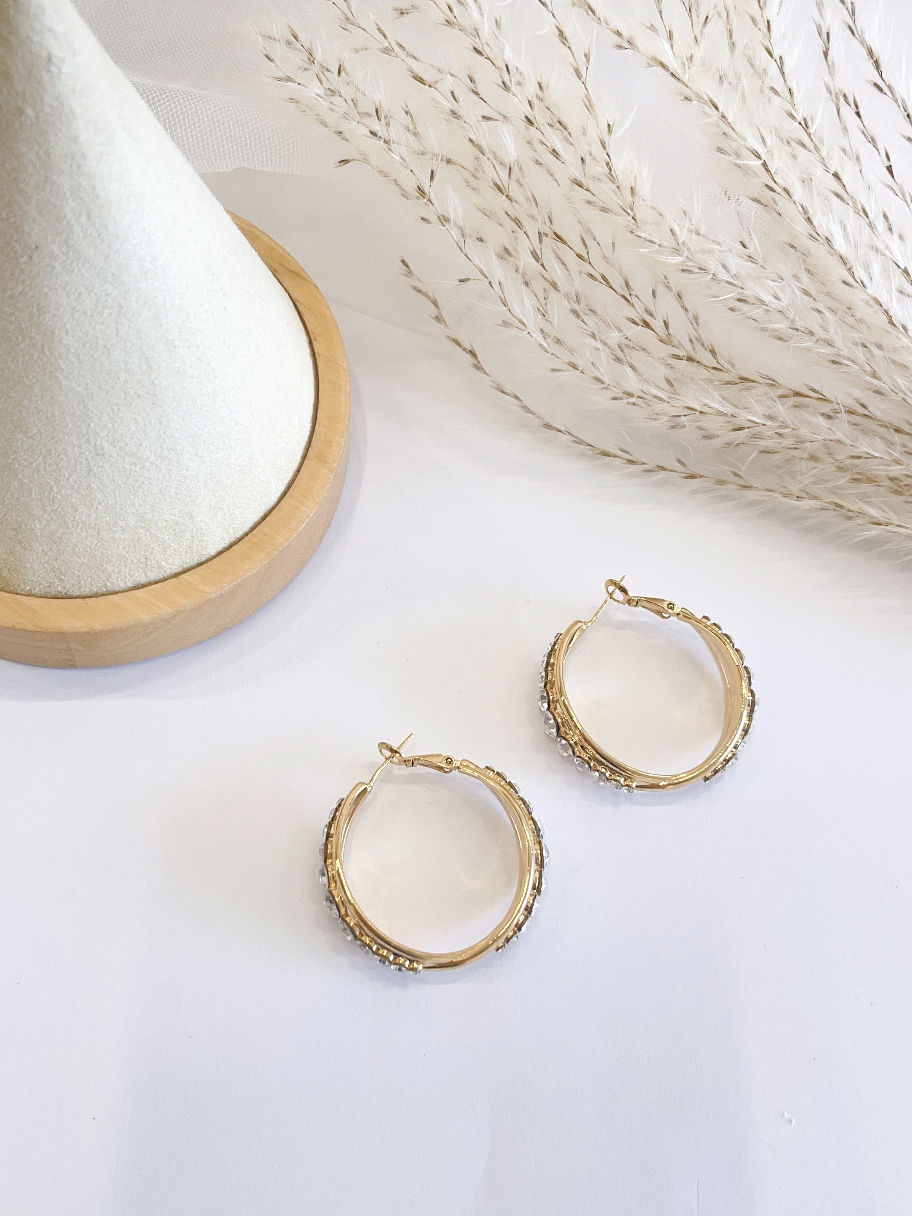 新款欧美气质锆石耳环