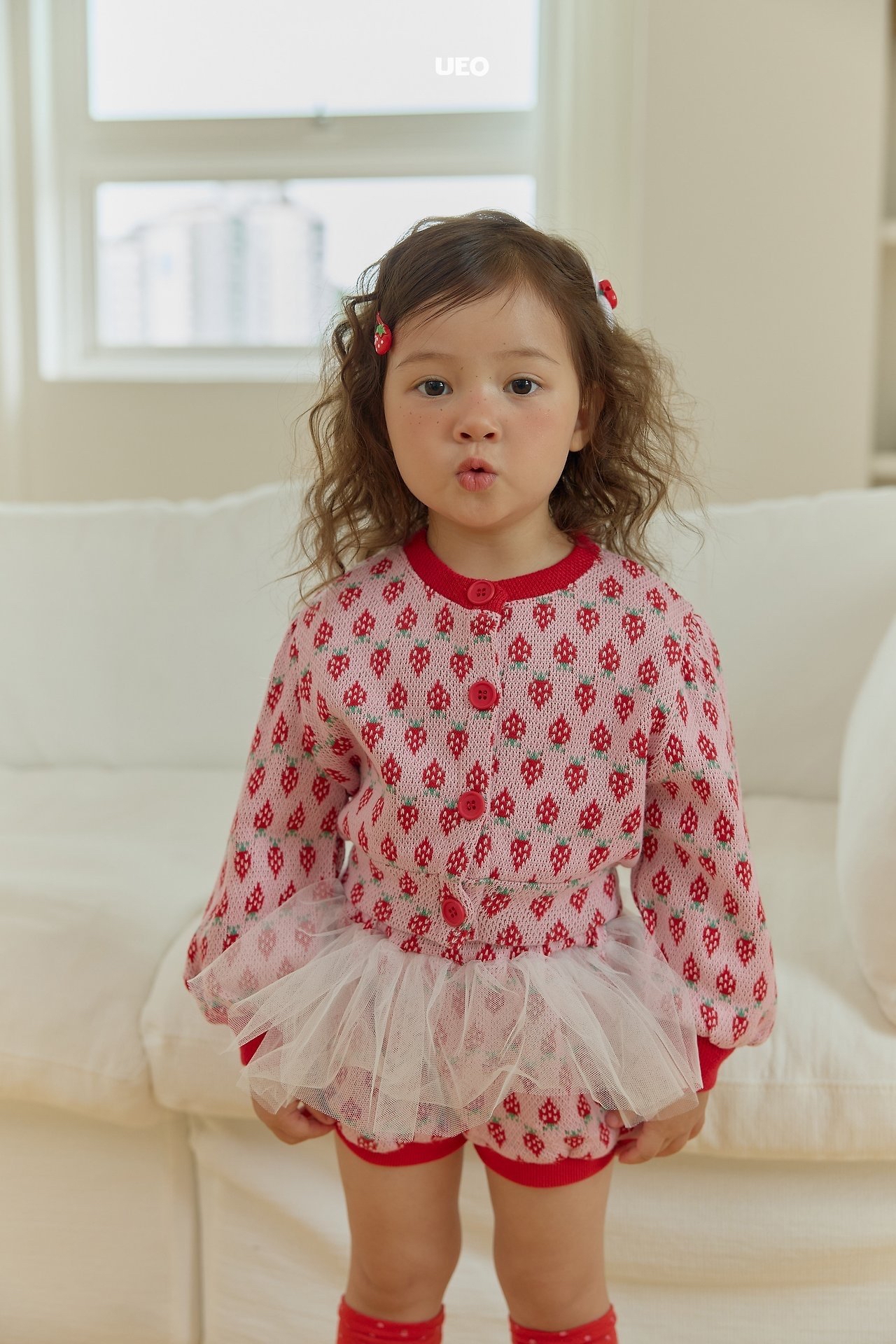 Girls | Mini Berry Cardigan