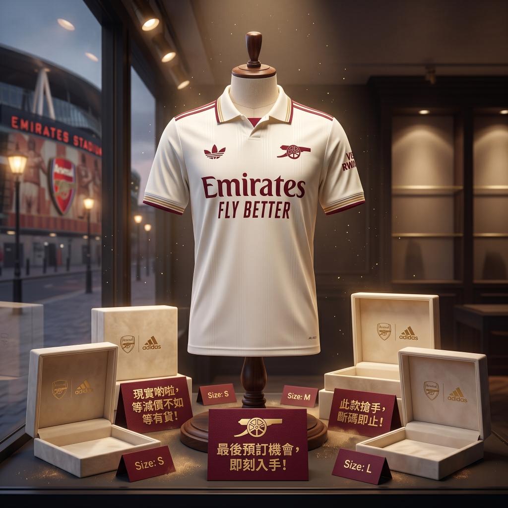 🏟️紀念 Highbury Adidas Arsenal 阿仙奴 2025-26 三客球迷版球衣 (可加印字章) JI9556