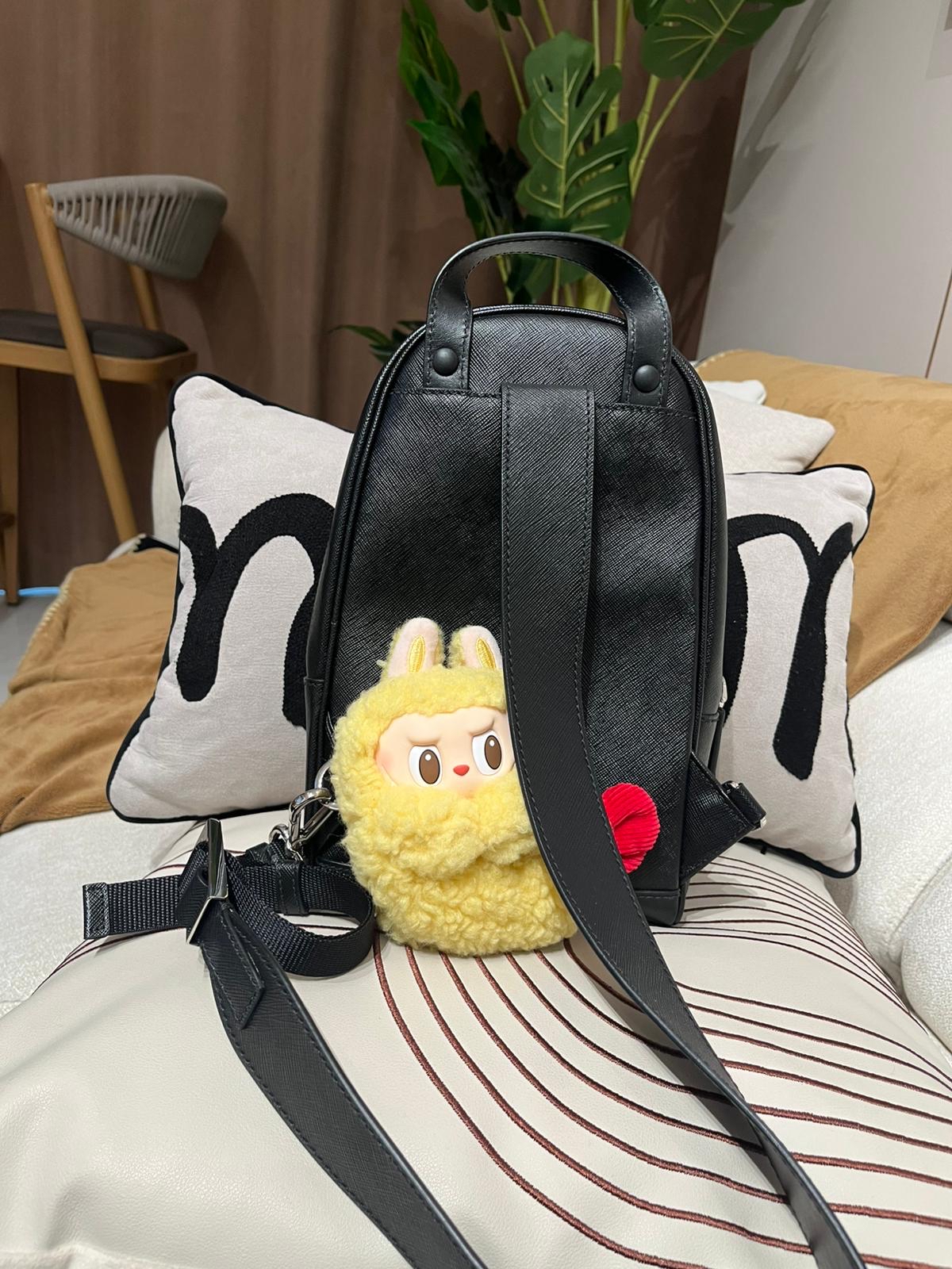 PRADA Black Saffiano Leather One Shoulder Crossbody Backpack Bag 2VZ031 sling bag 100%Authentic ,98%new ✅ certificate ✅card tap booklet ✅dust bag