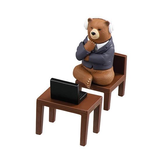 🌐代理版 動物 在家工作 WORK FROM HOME 視像會議 扭蛋 熊