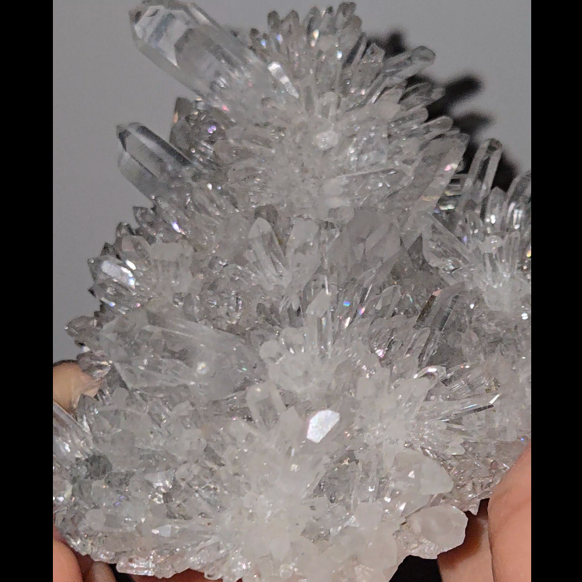 Chrysanthemum needle quartz with rainbows everywhere - CQ161