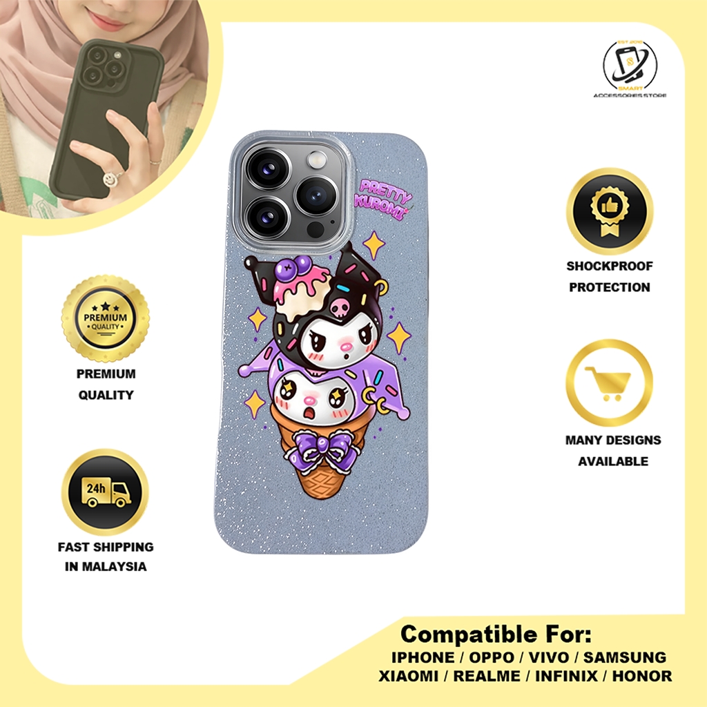 BLING CASE PHONE FOR IPHONE - DESIGN KUROMI A