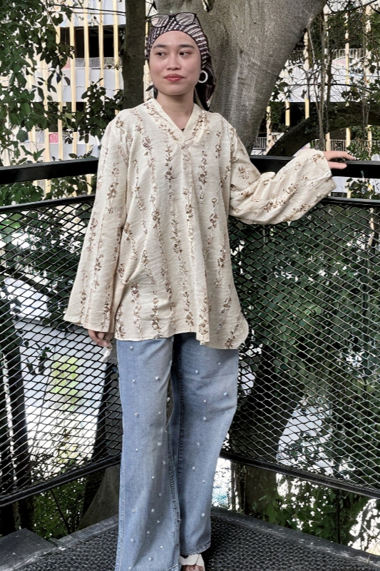 LINEN TOP - Peach Berry