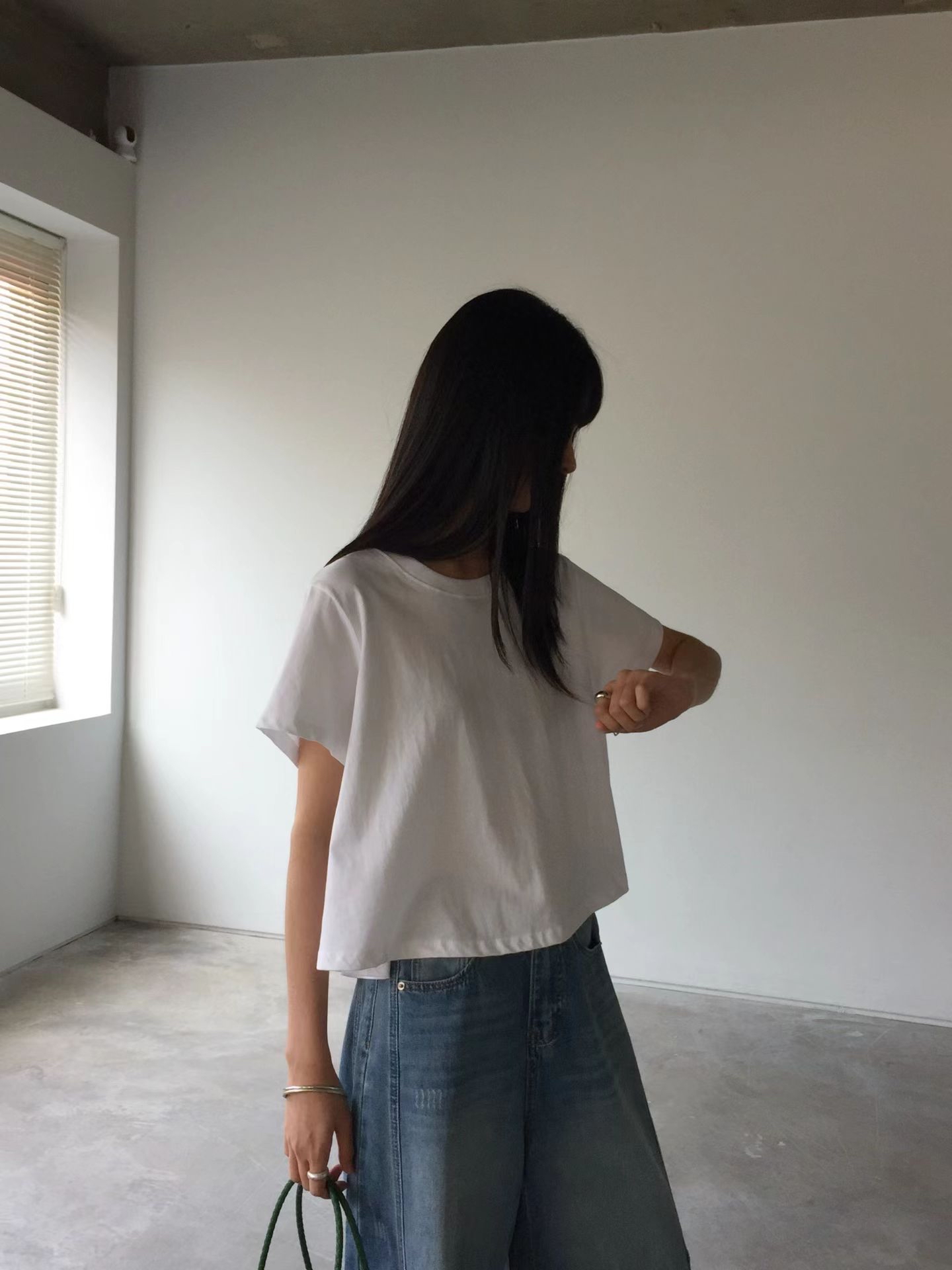 Basic crop tee #top134