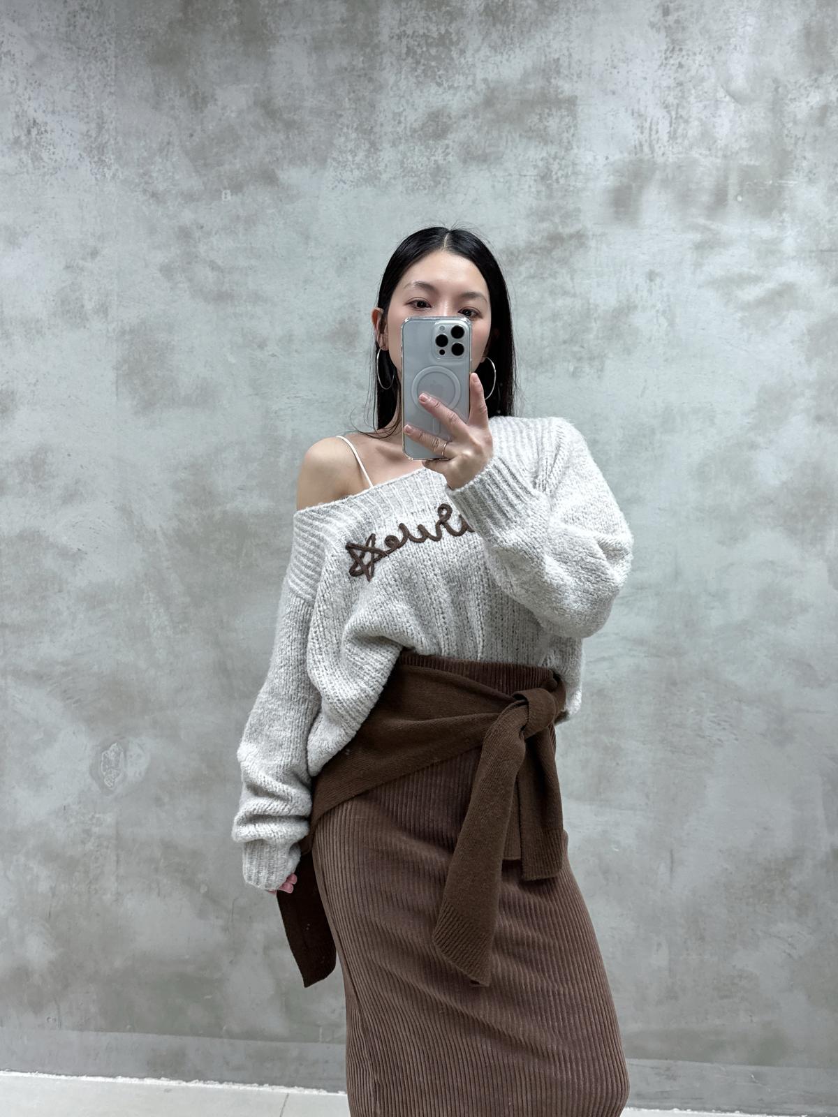 BB冷立體繩英文字Top