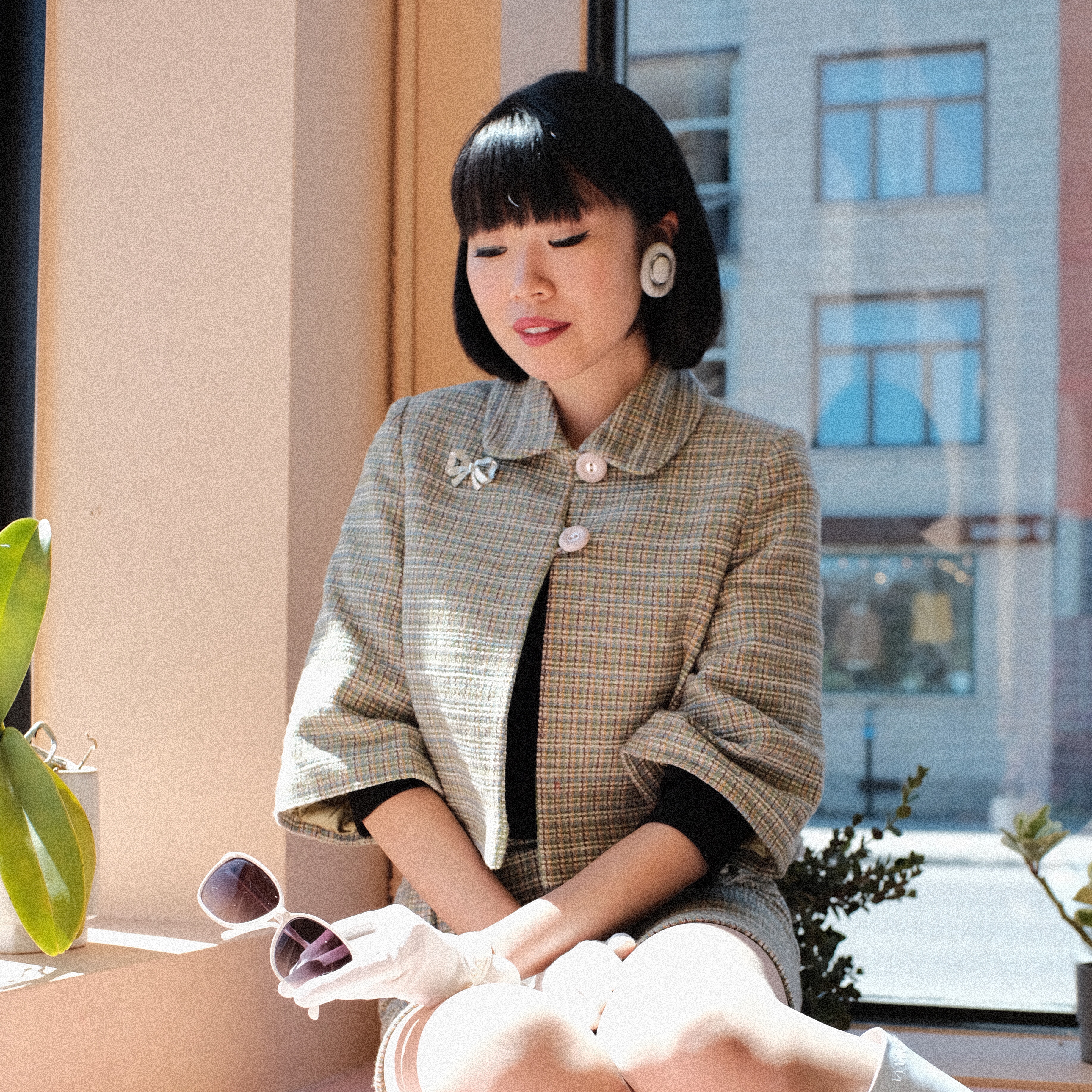 (Last XL) The Teenybopper Twin Set - Cape Jacket (FM143)