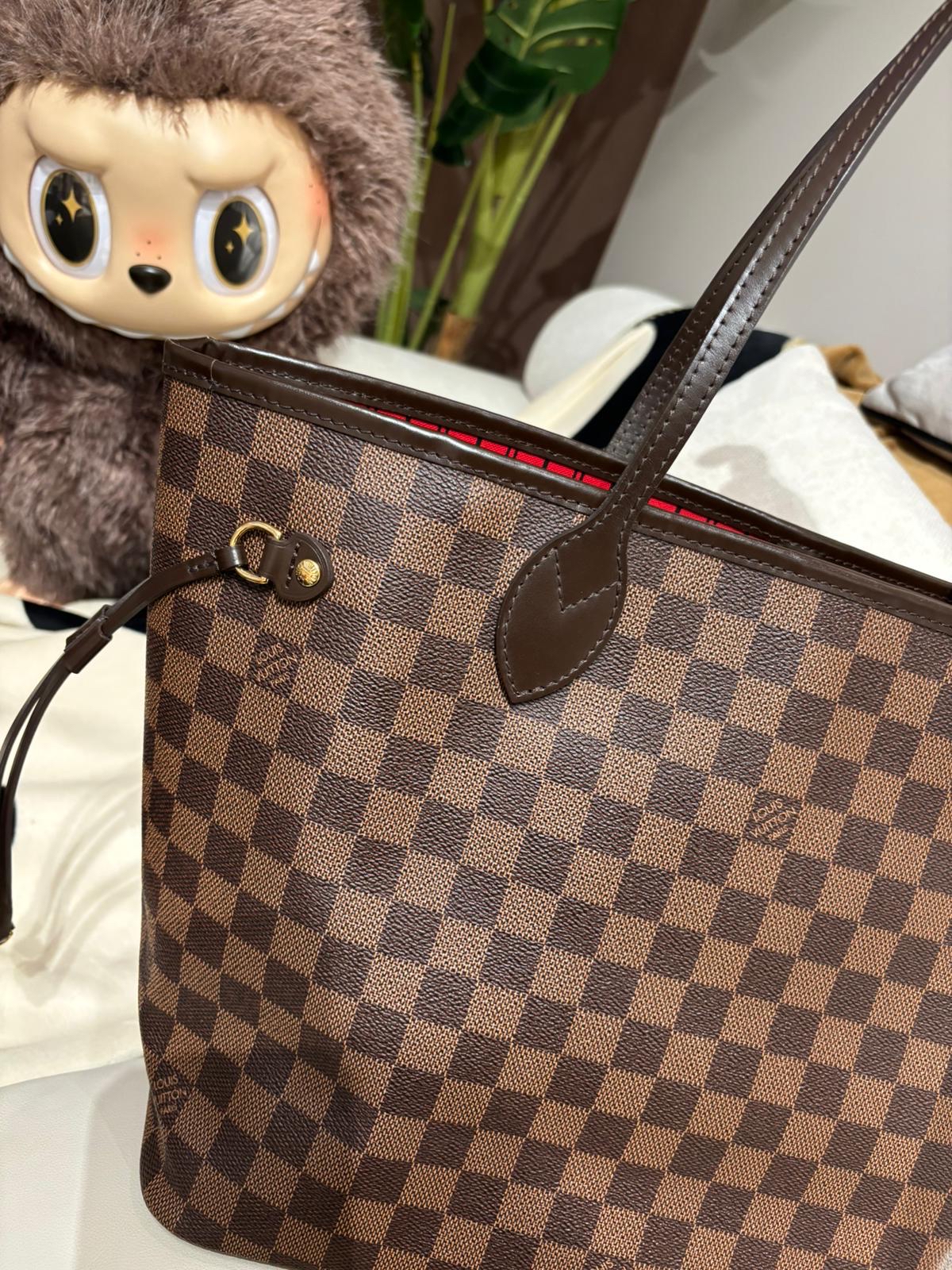 LV Neverfull MM Damier 100%Authentic, 98%New ✅Dust bag