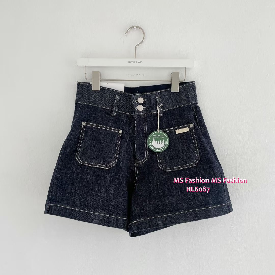 HL6087 韓國🌼Howluk高腰前兩袋短牛