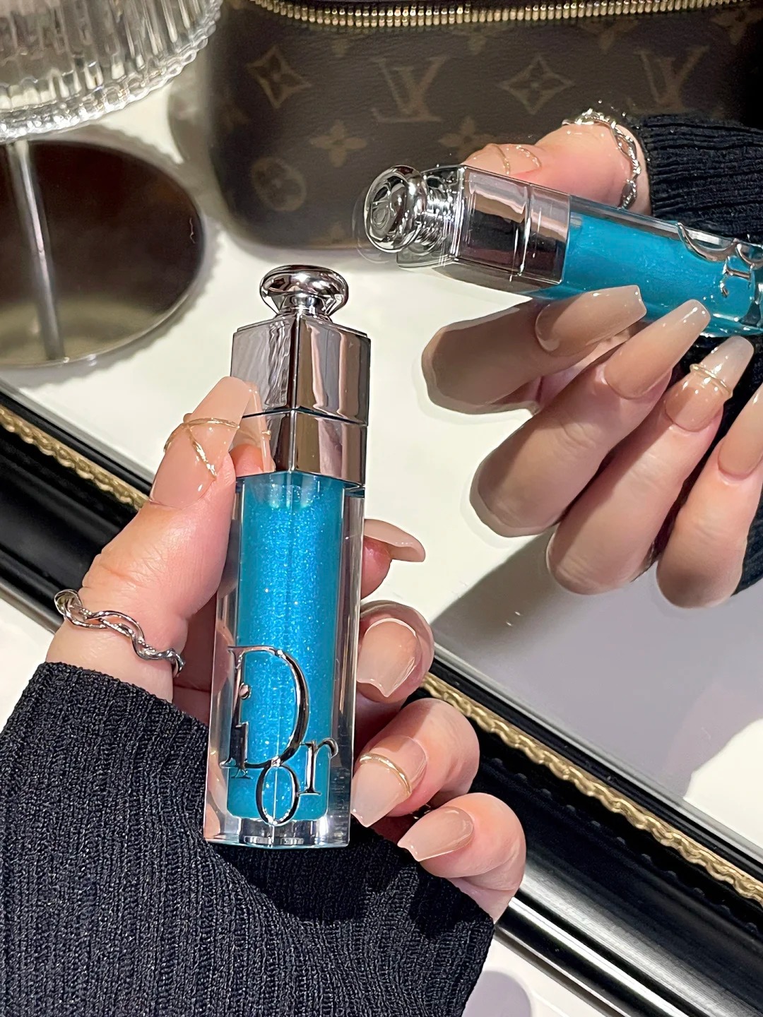 2026夏季限定！DIOR 迪奧 #072 冰透藍唇蜜 唇釉 誘惑豐盈水潤唇彩 