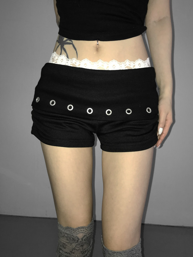 Lace Trim Layering Shorts