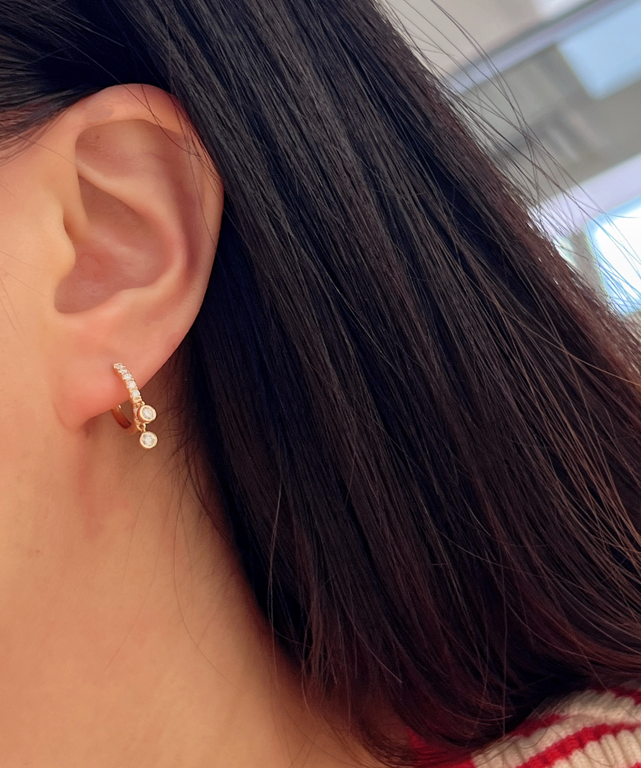 18K Diamond Earrings 