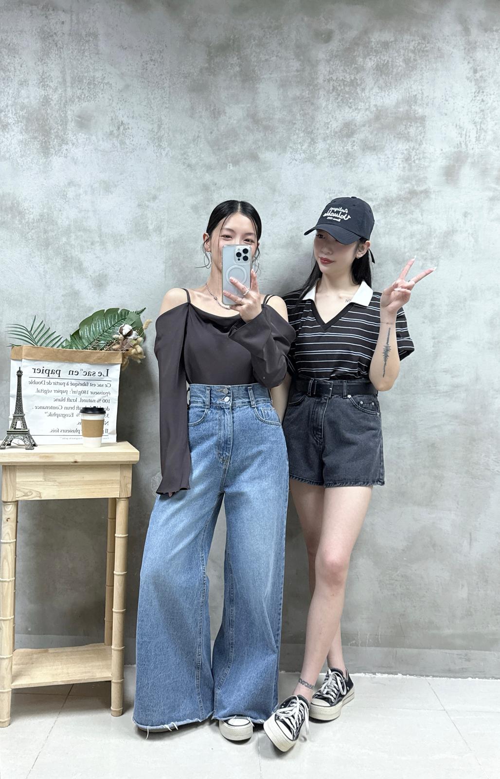 E10 polo領橫間Top