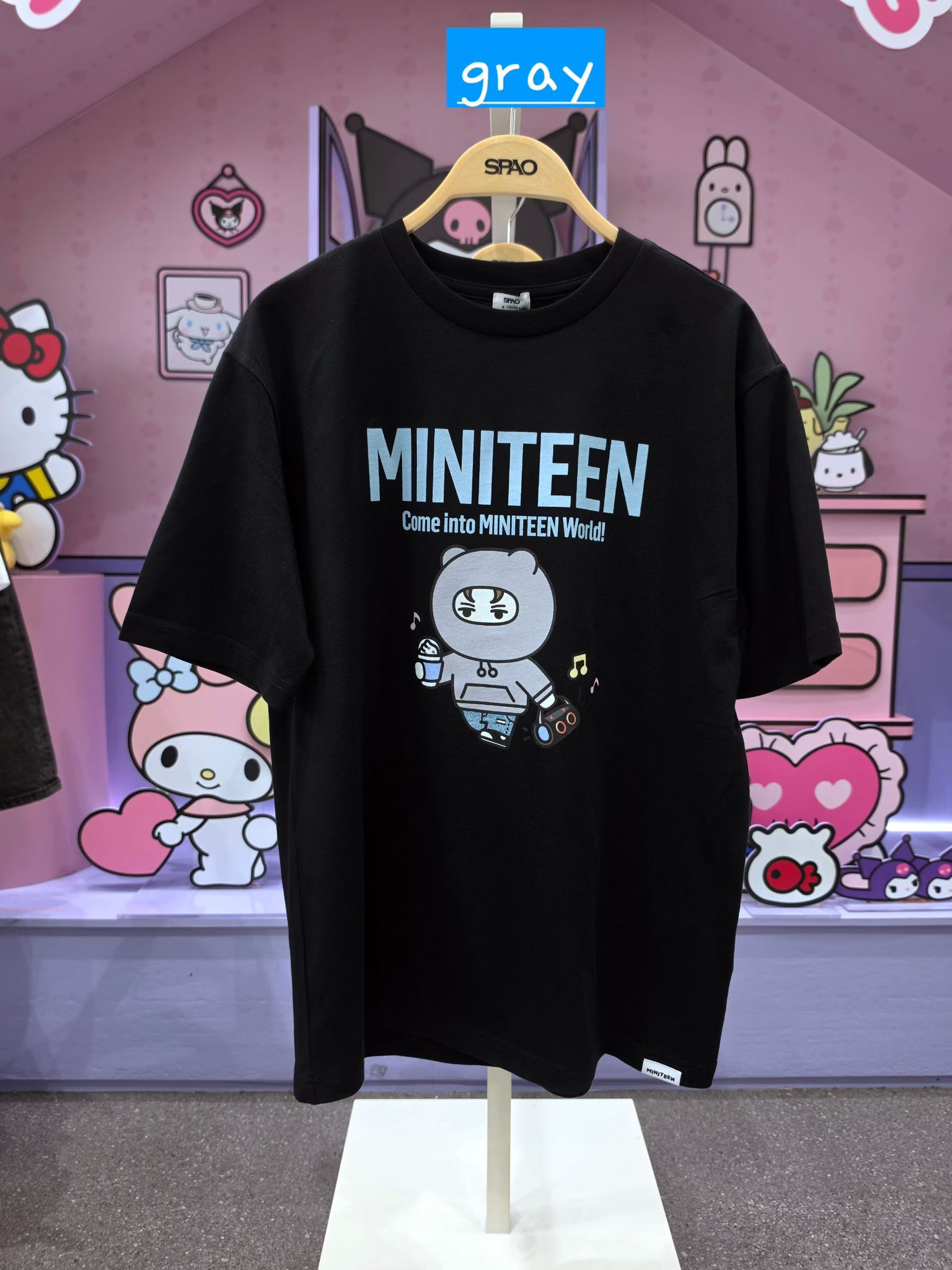 <預訂第二團>🇰🇷🎤SPAO🎤miniteen同款T-shirt截止日期：4月18日星期六