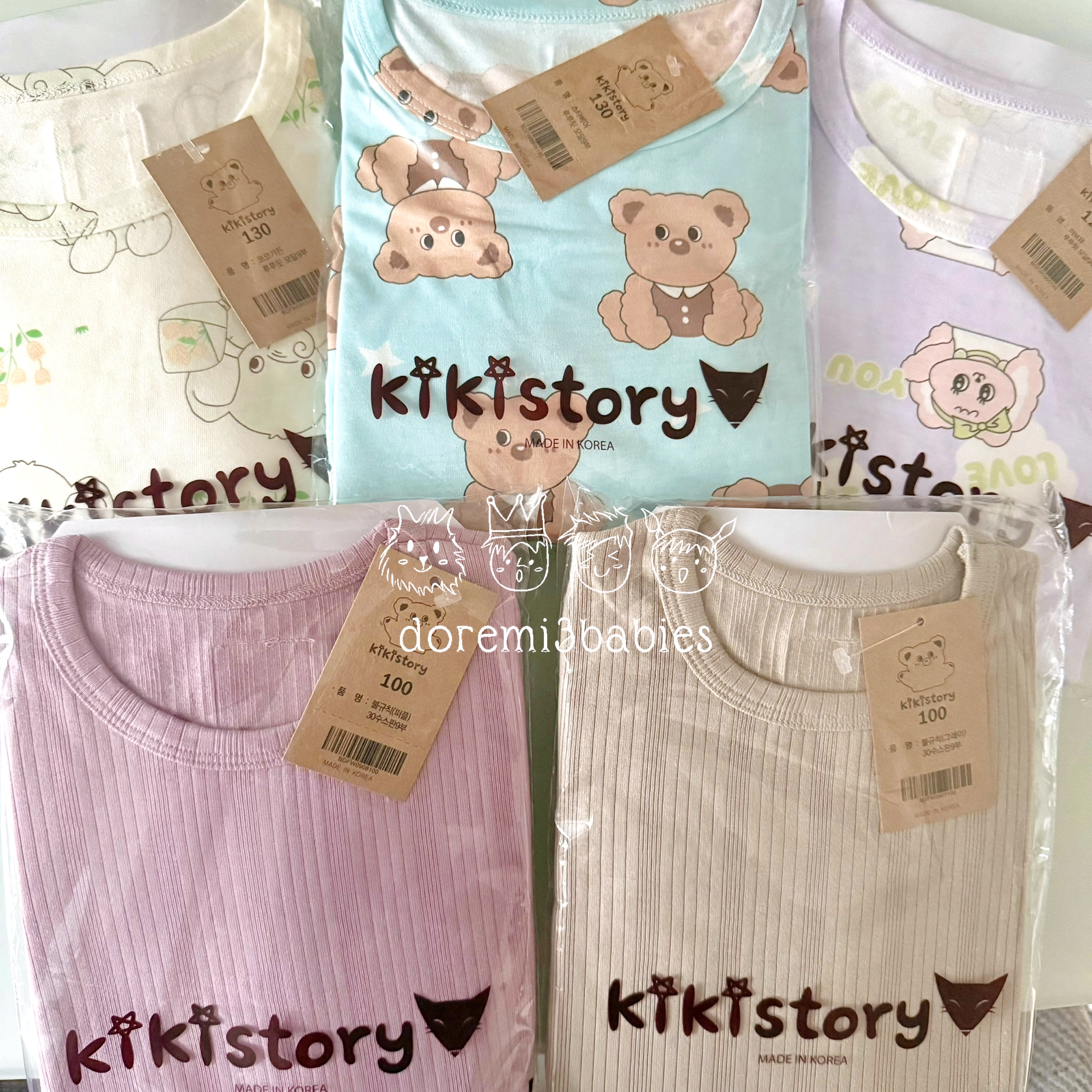 kikistory 棉+莫代爾9分袖家居服【獨家發售!】 (預訂10-14日到貨)