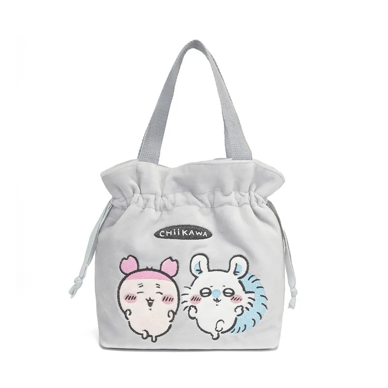 📦訂購 台灣代購 Chiikawa 吉伊卡哇 Chiikawa 絨布束口手提袋