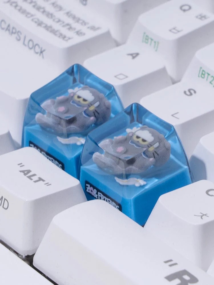 📦訂購 韓國代購 ZO&FRIENDS ZOA RESIN KEYCAPS 灰貓樹脂鍵帽