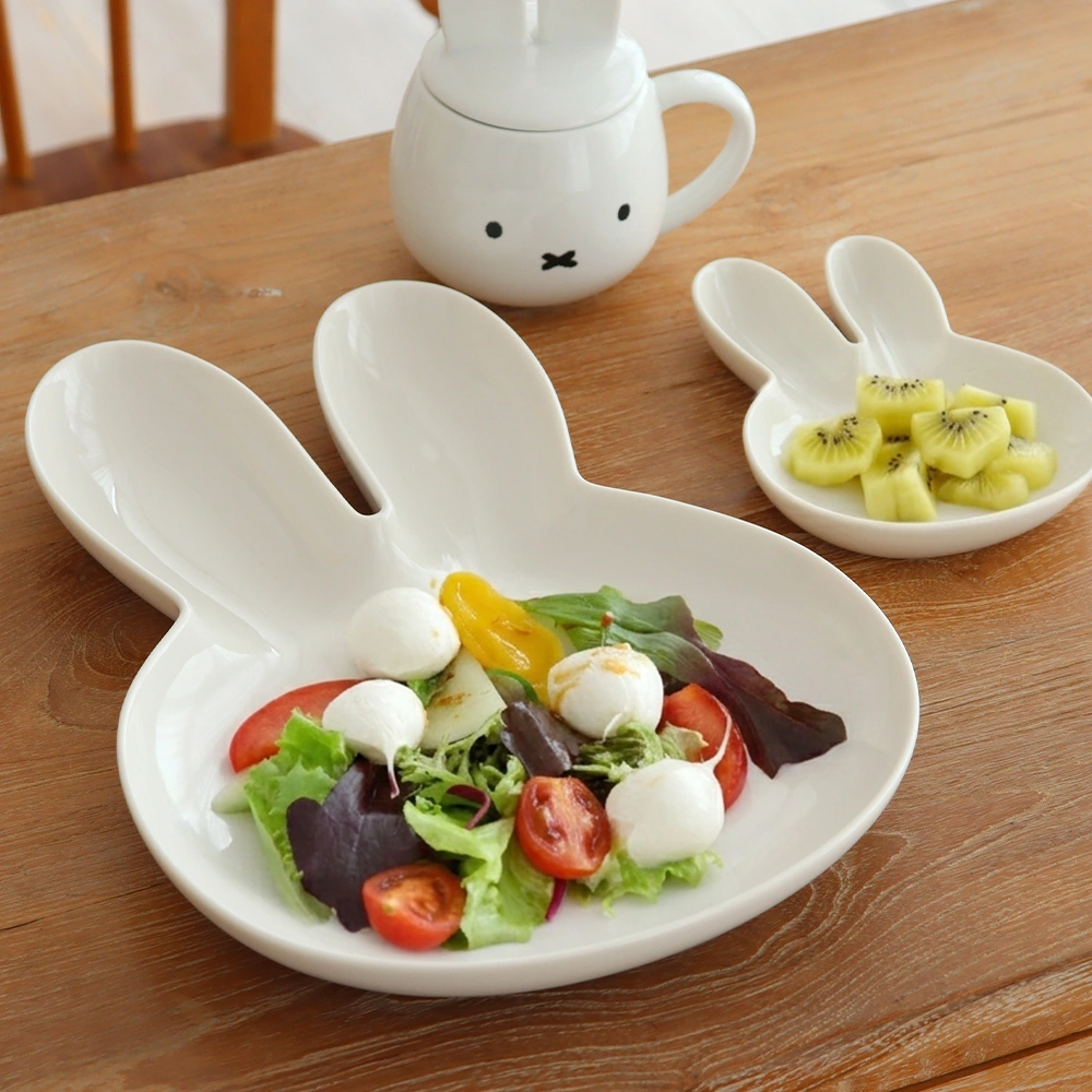 【日本直送】Miffy 立體兔耳陶瓷餐盤！打造治癒系餐桌風格 