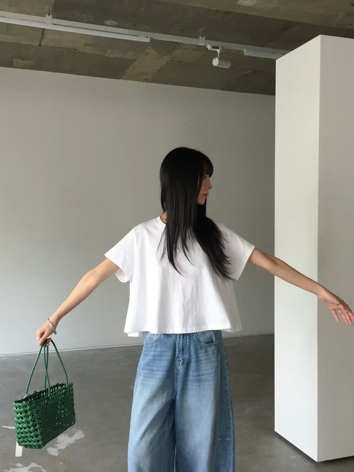 Basic crop tee #top134