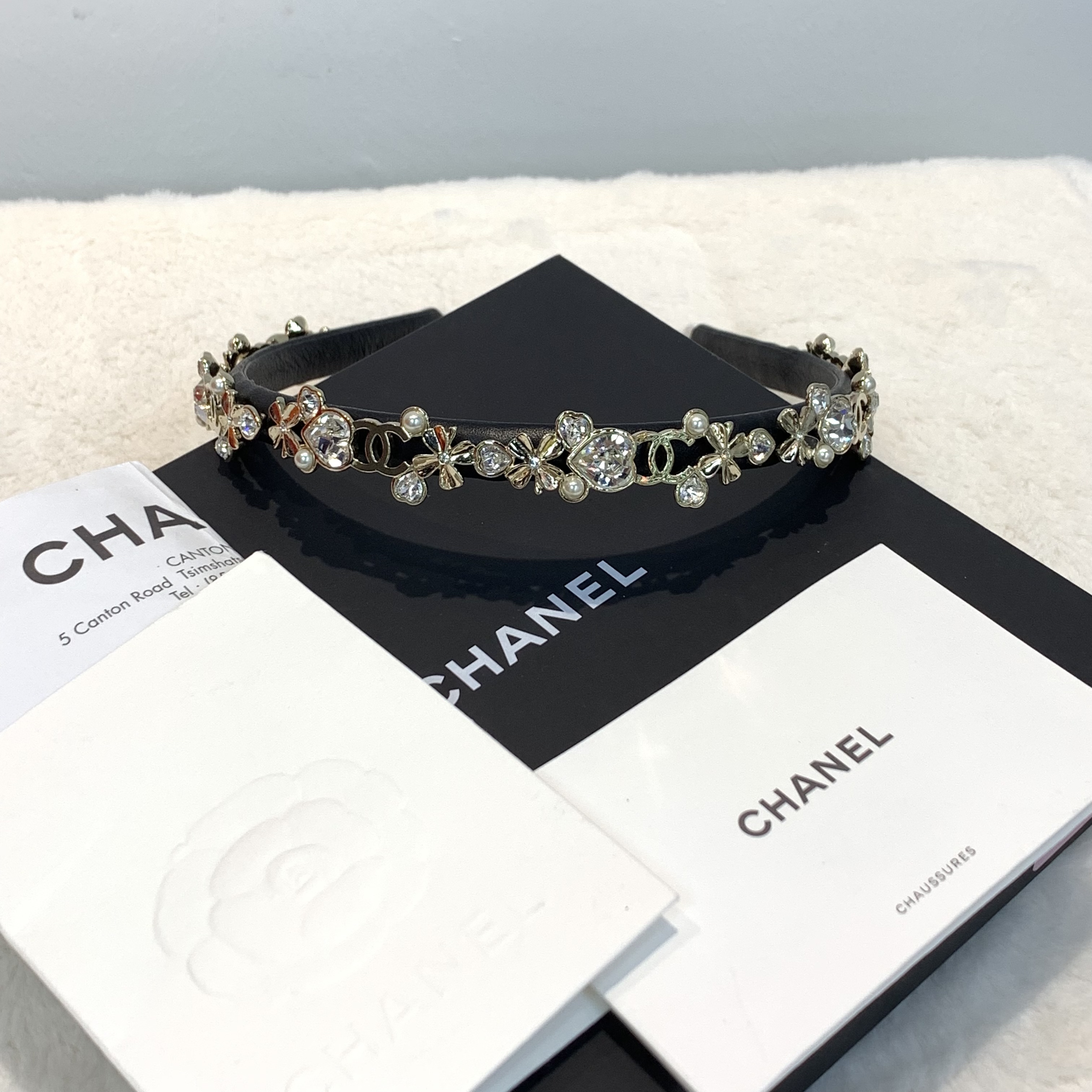 CHANEL香奈兒 22S絕美飾品水鑽公主頭箍