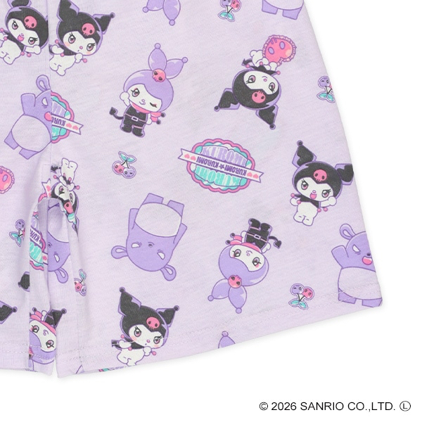 🇯🇵預訂 日本直送🇯🇵清爽材質Kuromi滿印短袖家居服上下套裝