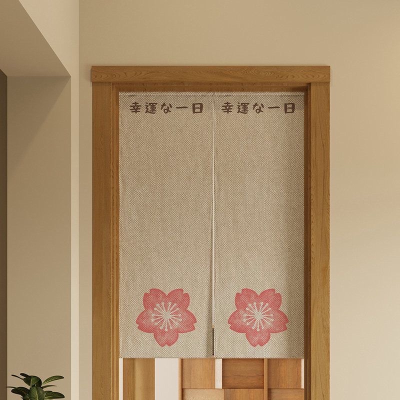 日式和風棉麻門簾