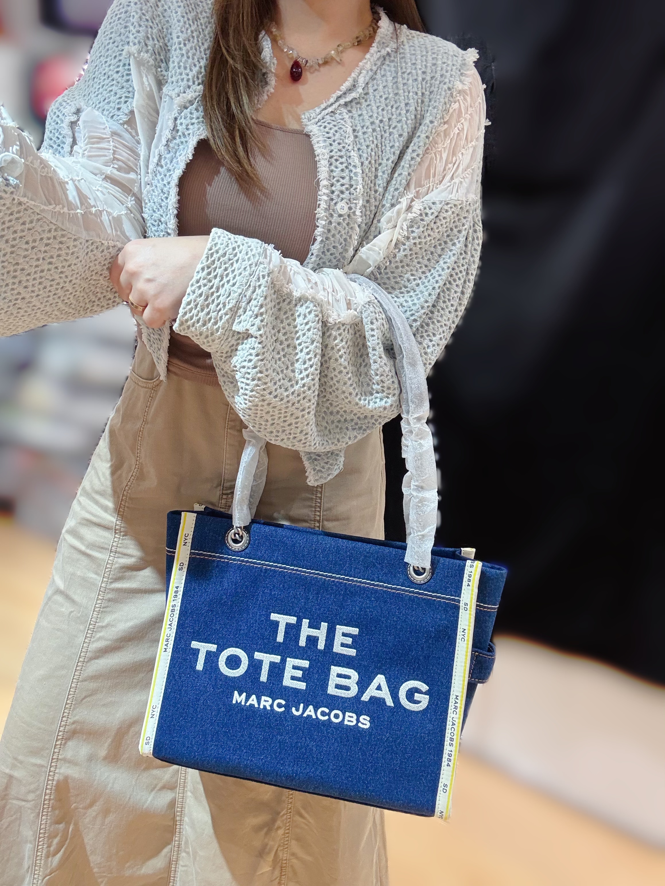 Marc jacobs chain tote M denim