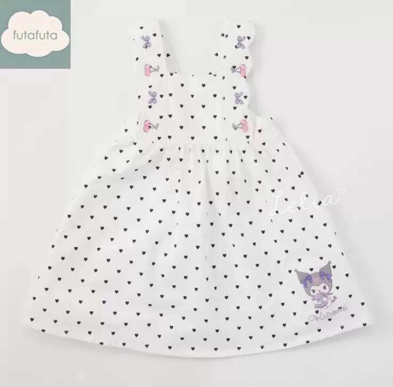 FutaFuta x Sanrio Kuromi Melody吊帶背心連身裙
