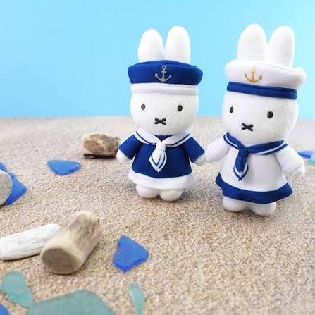 珍惜生命-3小兔成長基金 [日本直送] Miffy Style限定 水手服掛件公仔 (單購/套裝)