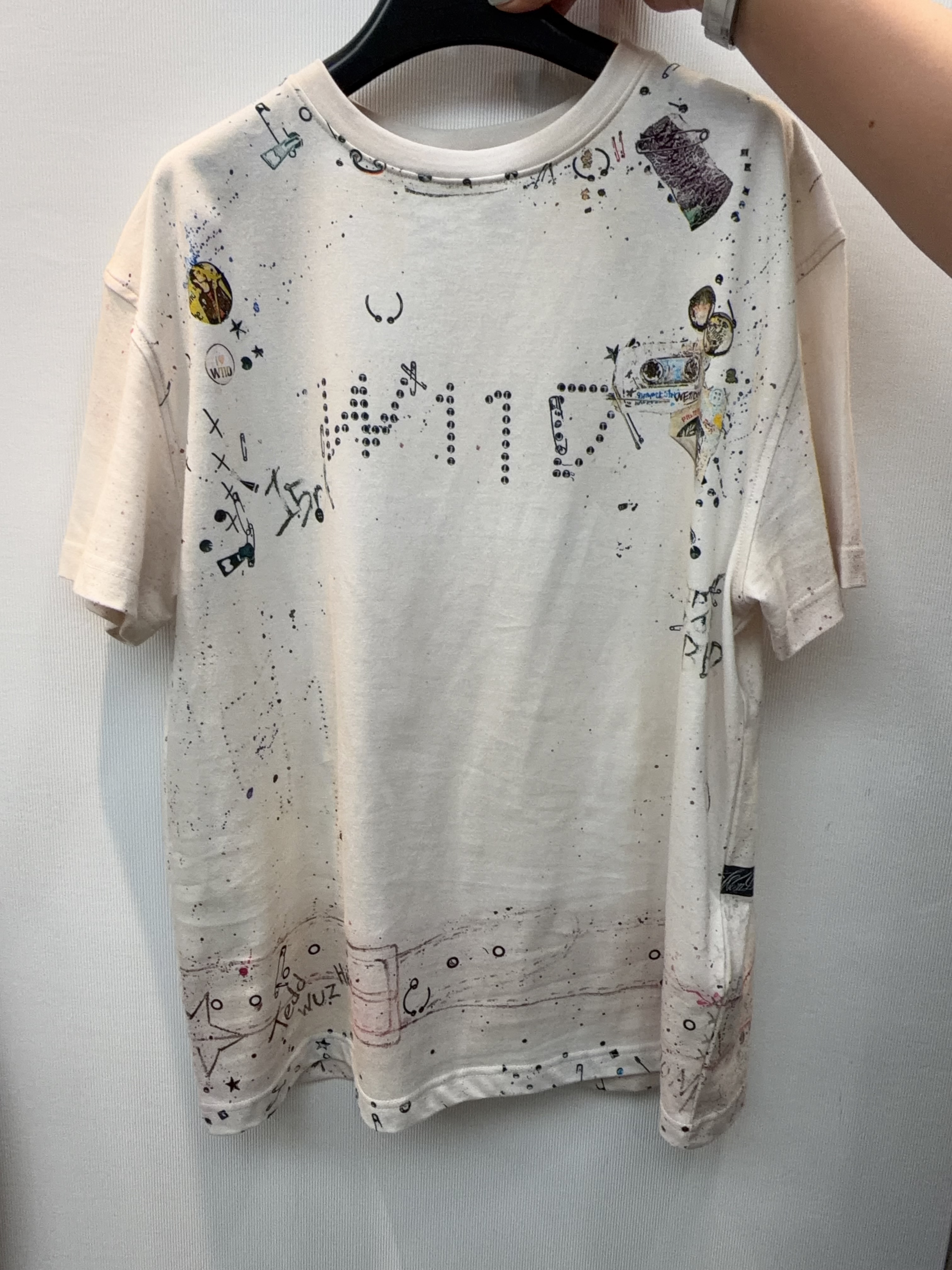 We11done 宇宙塗鴉水鑽 Tee