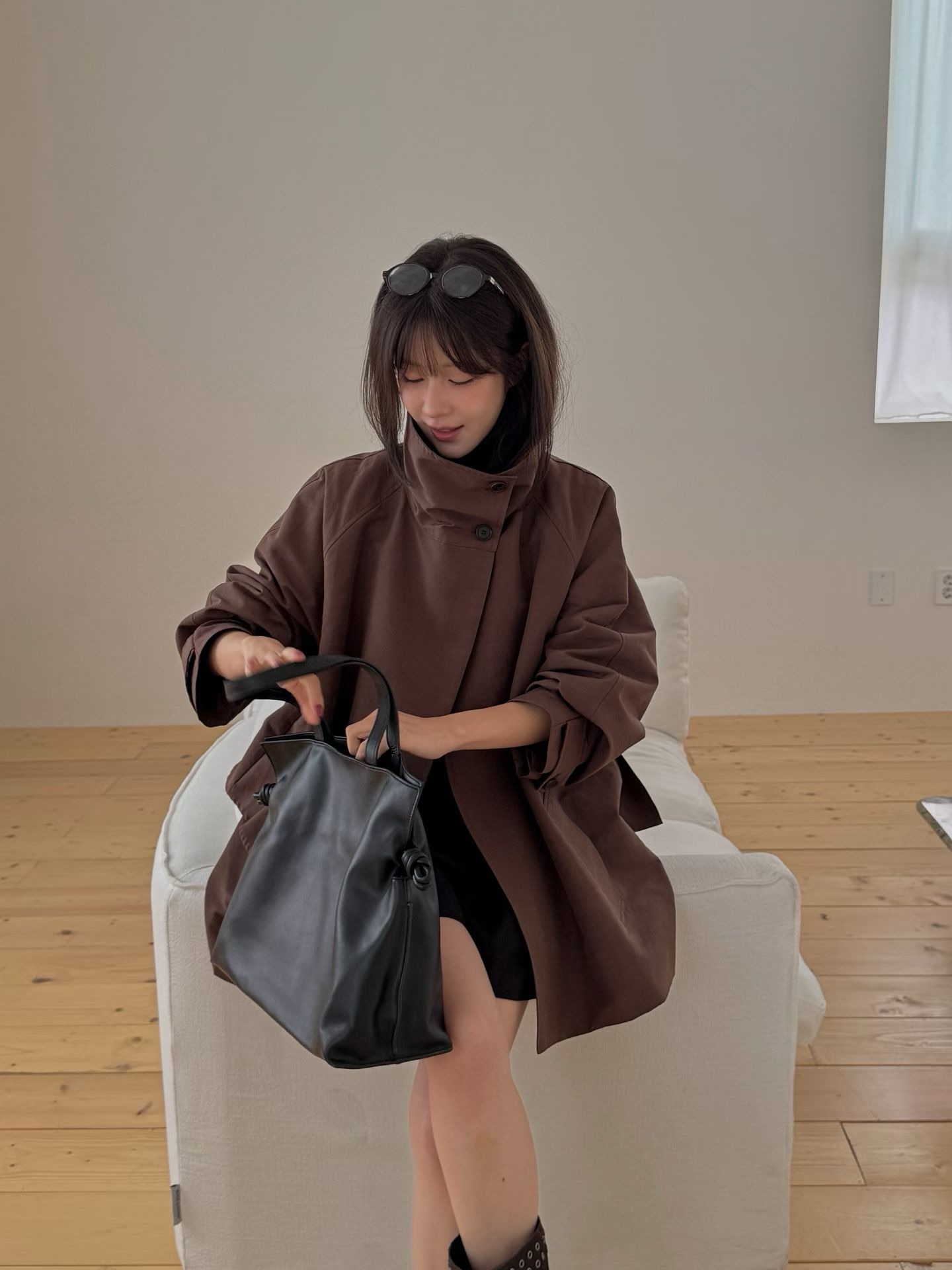 斗篷剪裁風衣