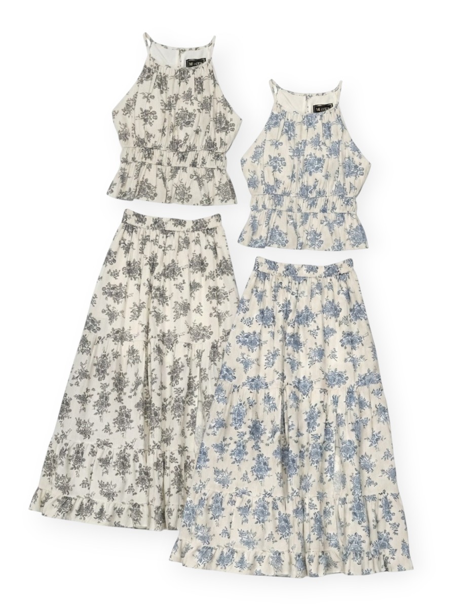 Floral Summer Skirt Set M232