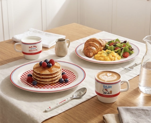 Sanrio Hello Kitty Vintage Brunch 2人餐具套裝🎀🧸 