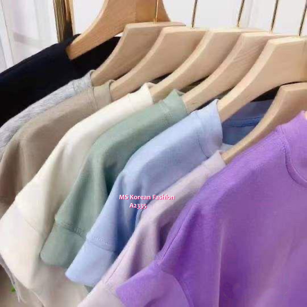 A2335 韓國🇰🇷靚色太空棉top