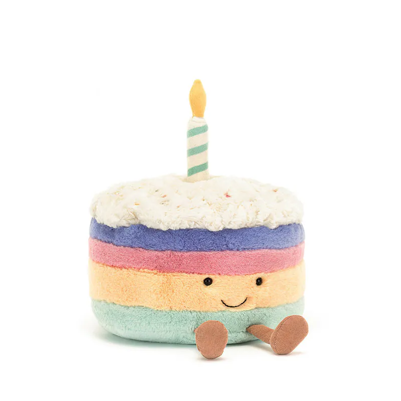 【英國】Jellycat Amuseables Rainbow Birthday Cake Medium Size 15cm