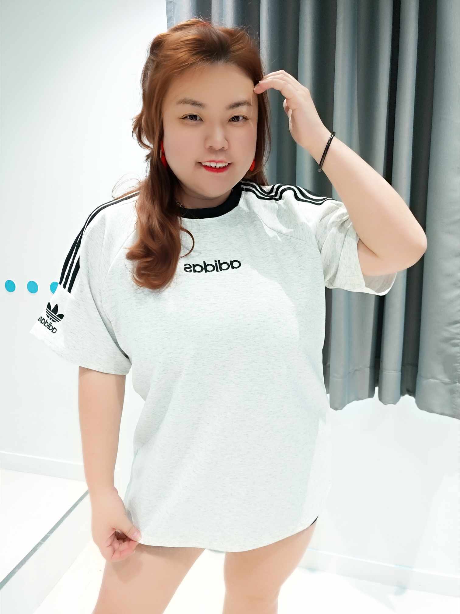 YCA07 25169 ADS拼色圆领大T