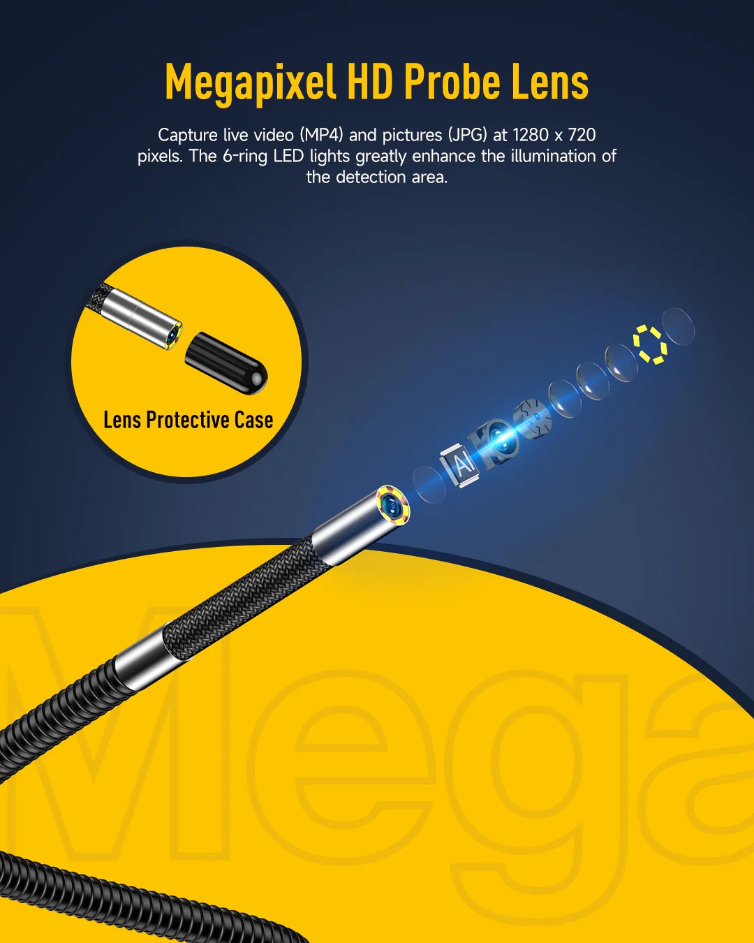 Ulefone uSmart E03 Two-way 180° Rotatable Endoscope 手持式雙向180°旋轉內窺鏡