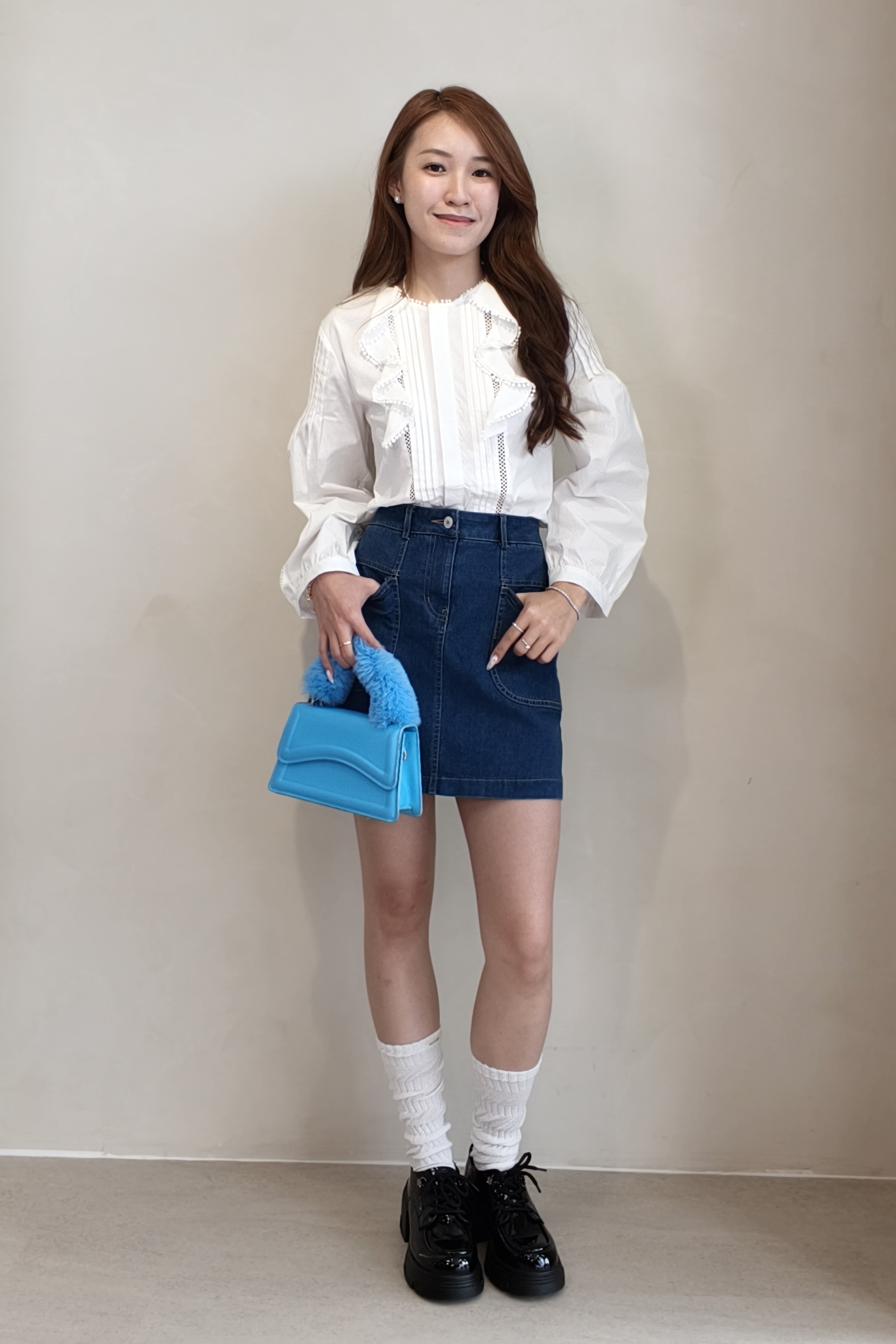 CB2739 French Ruffle Top