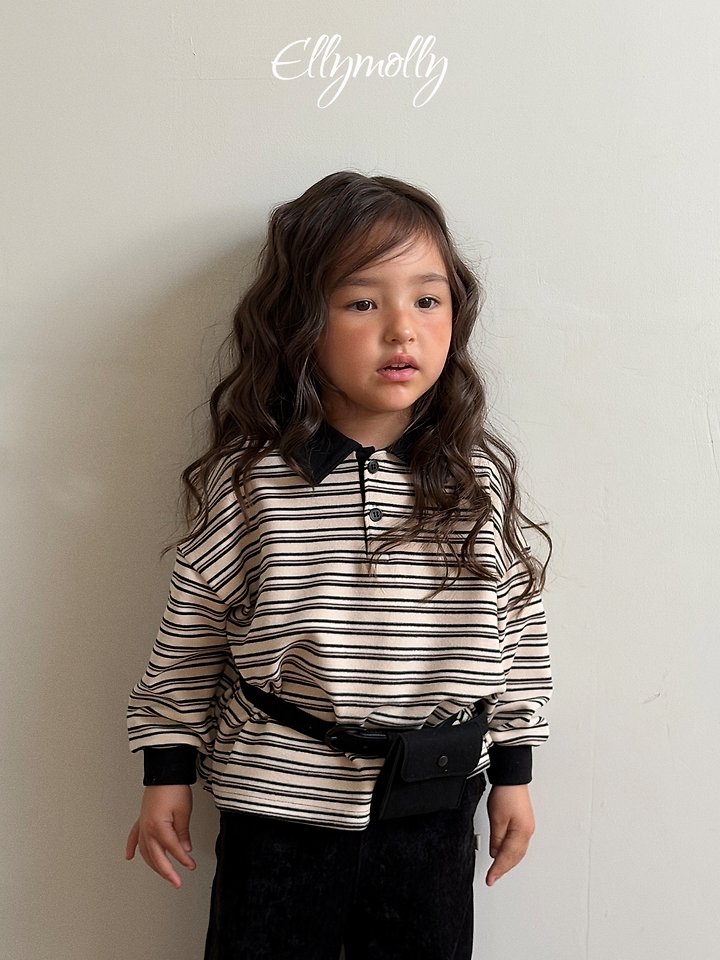 Ellymolly | Click Peach Collared T-shirt