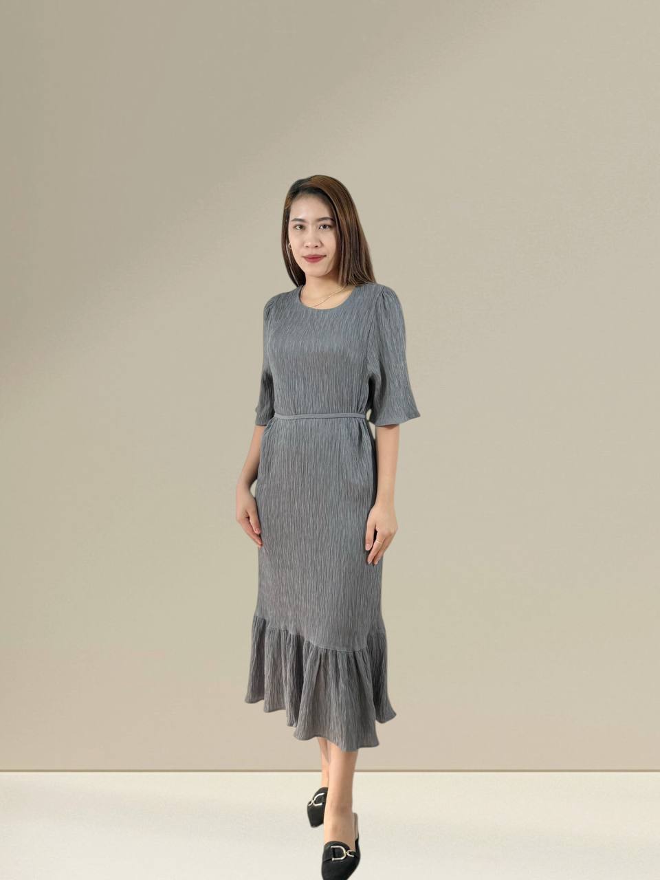 W80030 - Crinkle Serenity Dress
