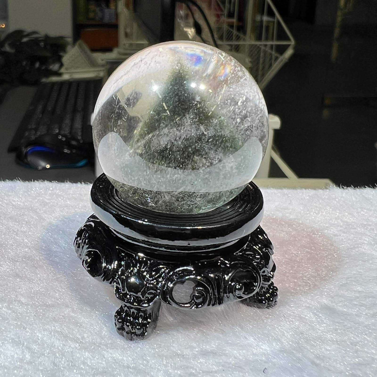 綠幽靈球 3.2cm+/- (不連座)#CA0064