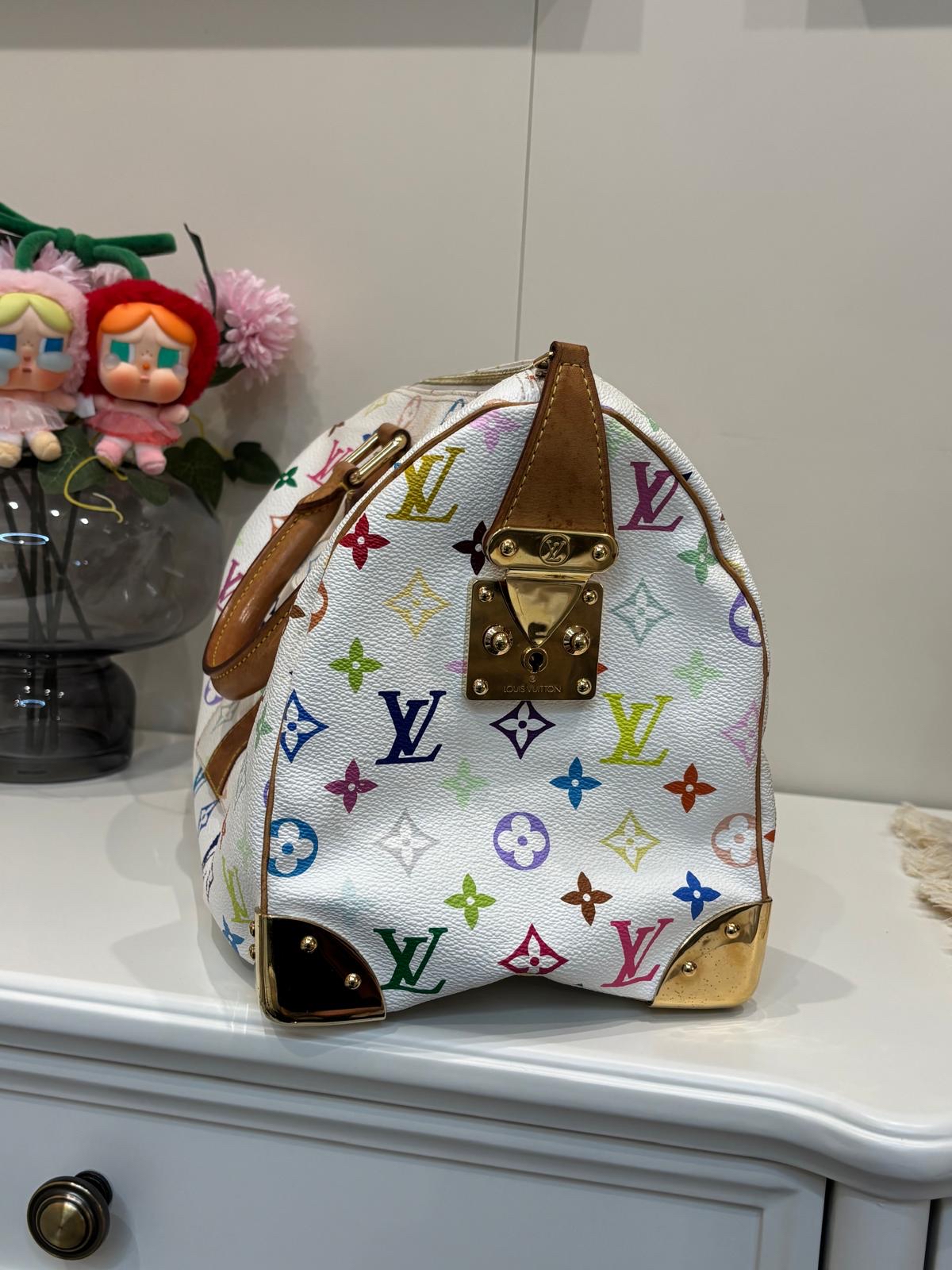 Lv speedy 30 限量版村上隆 100%Authentic ,88%new ✅dust bag
